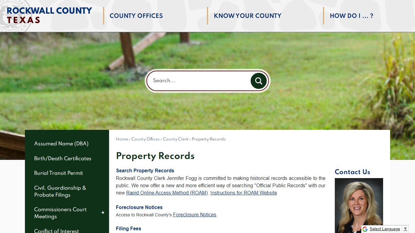 Property Records | Rockwall County-Official Website